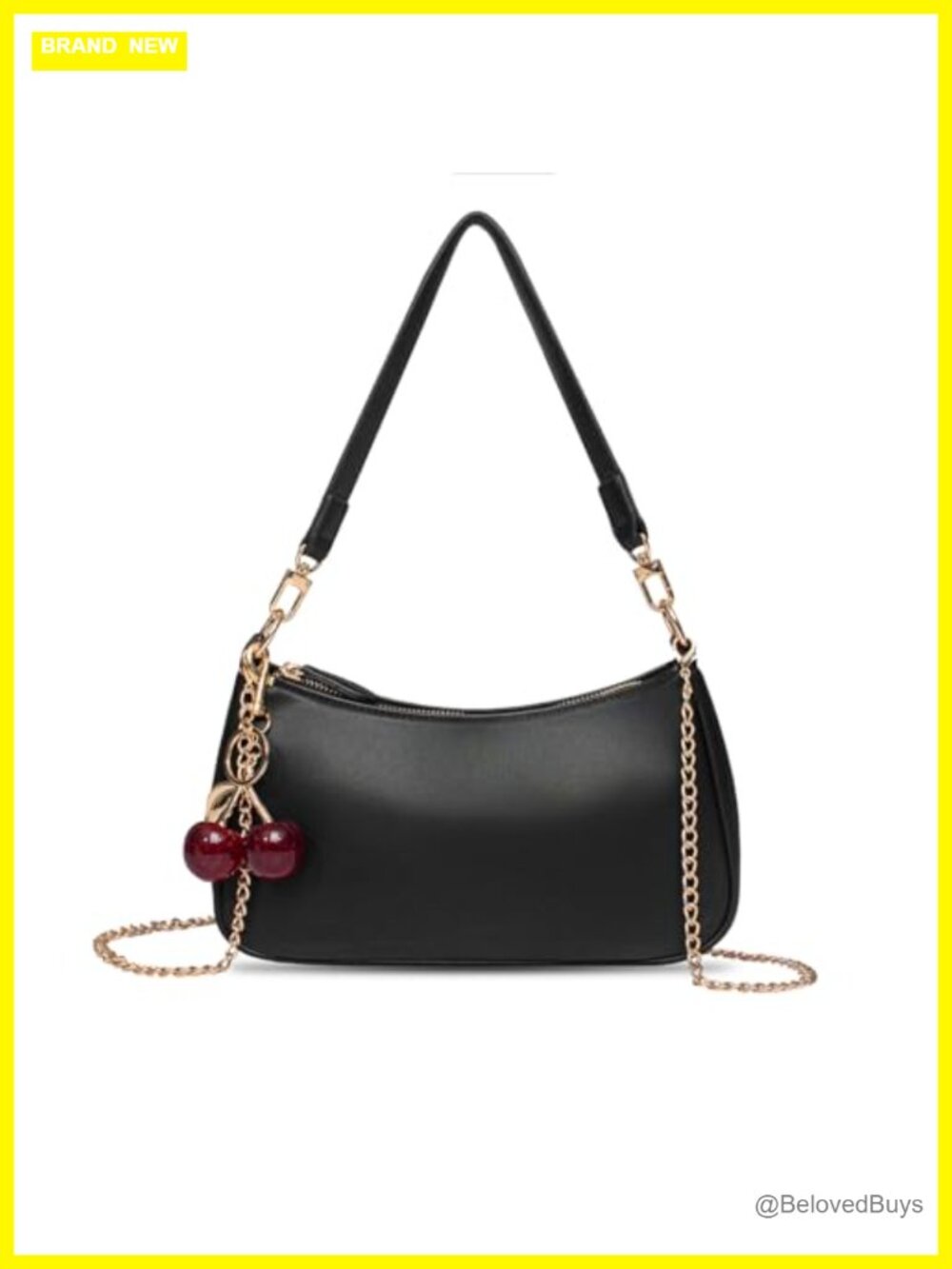 PU Leather Hobo Shoulder Bag Removable Strap Women's Handbag